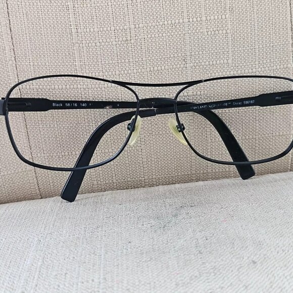 Kirkland Signature SHIRAZ Men Glasses/Sunglasses Frame Black Tone Metal Eyeglass - Picture 3 of 12